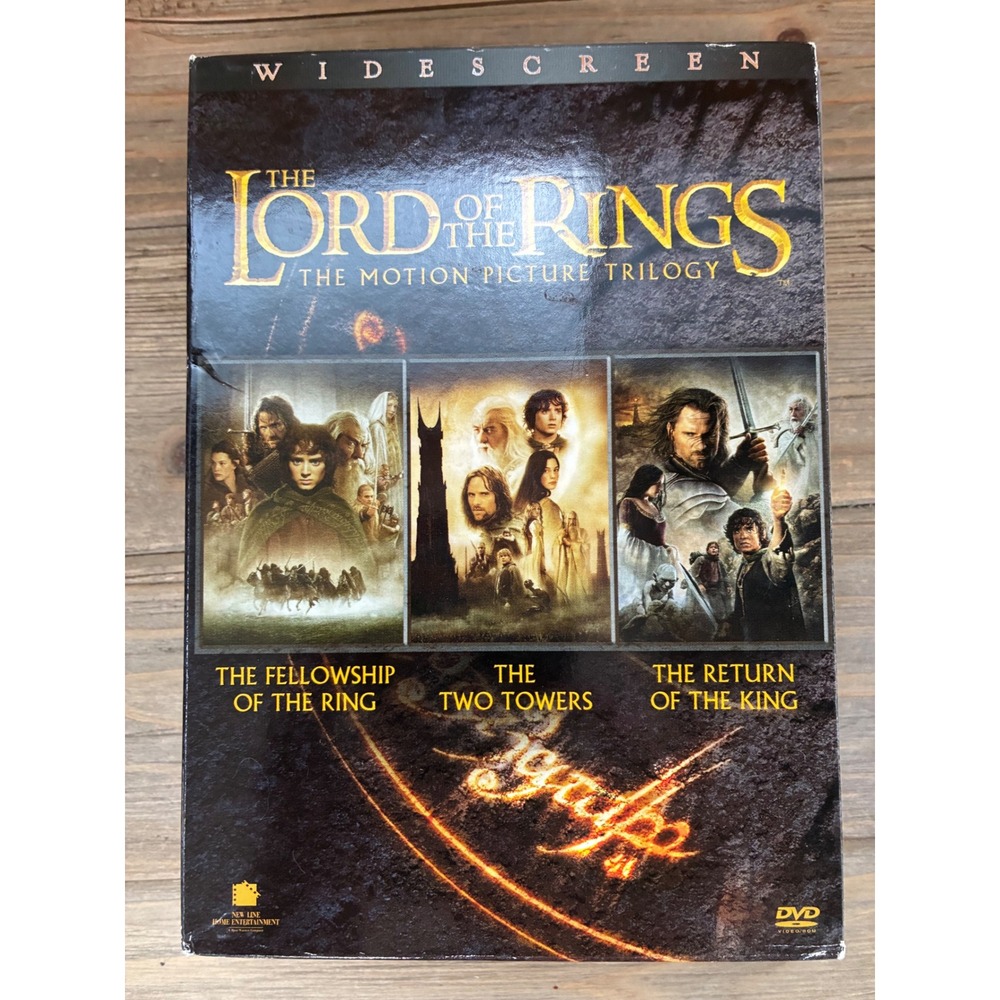 The Lord of the Rings Motion Picture Trilogy DVD Widescreen Box Set 3-Disc Lot